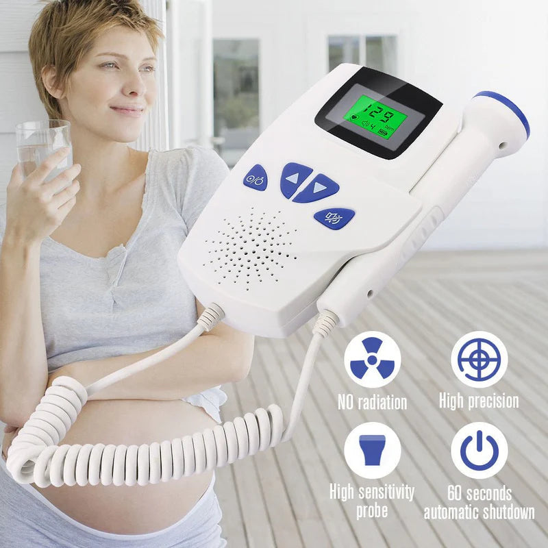 Digital Waveform Dual Display Fetal Doppler Heart Rate